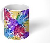Mok - Koffiemok - Verf - Patronen - Abstract - Mokken - 350 ML - Beker - Koffiemokken - Theemok