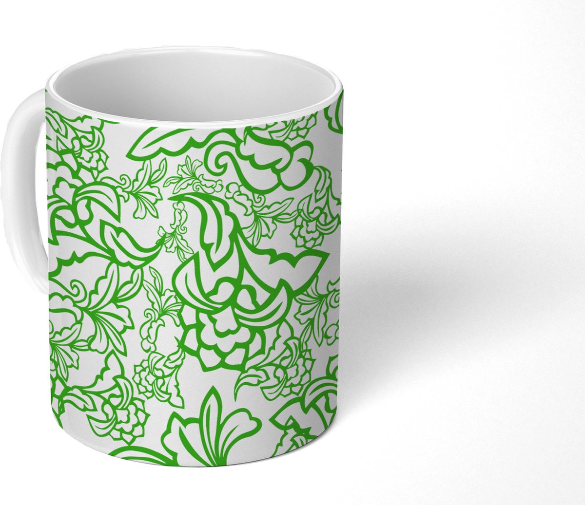 Mok - Koffiemok - Planten - Orientalism - Patroon - Mokken - 350 ML - Beker - Koffiemokken - Theemok
