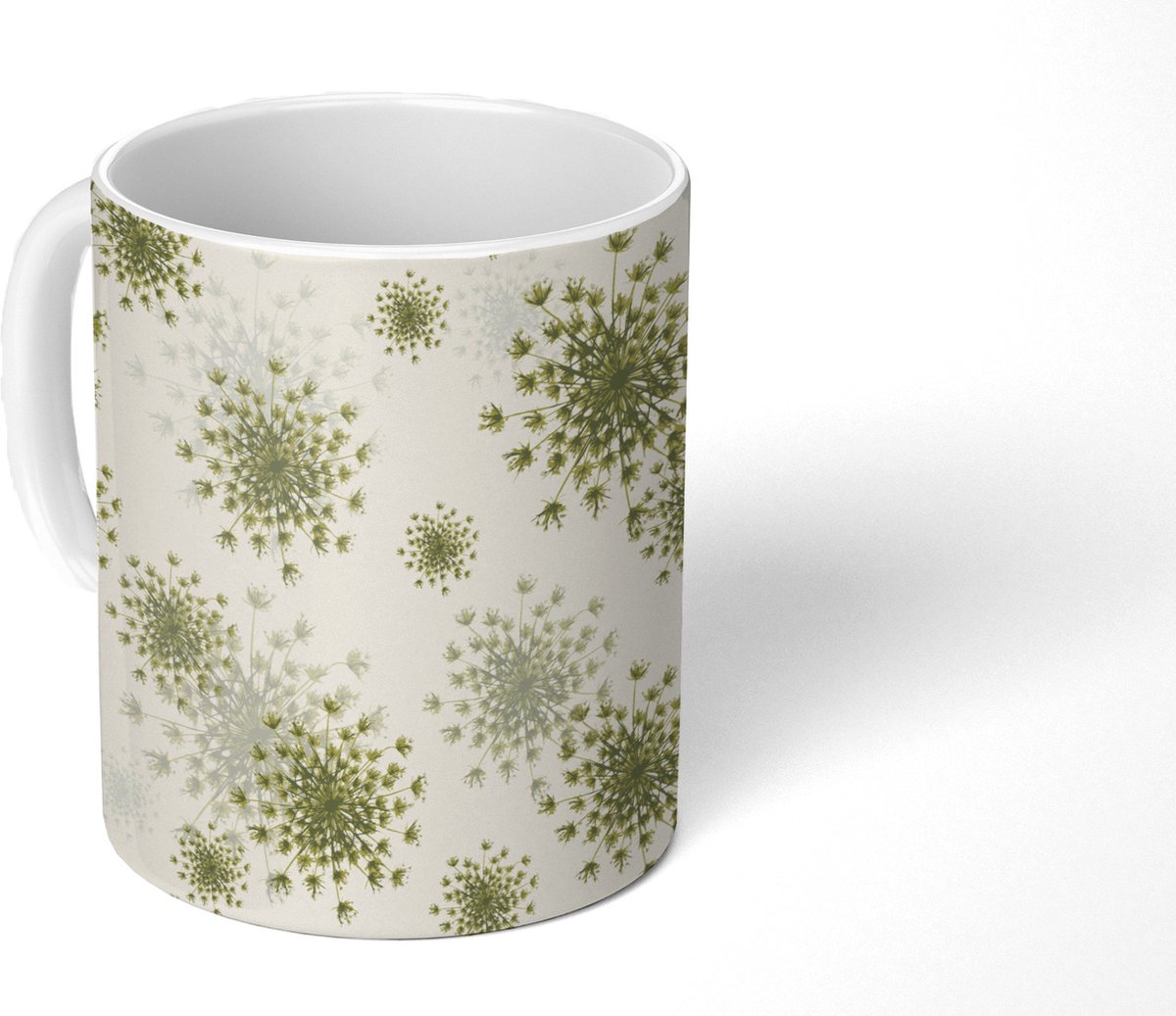 Mok - Koffiemok - Wildbloemen - Patronen - Zaden - Mokken - 350 ML - Beker - Koffiemokken - Theemok
