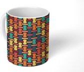 Mok - Koffiemok - Patroon - Pastel - Vormen - Geometrie - Mokken - 350 ML - Beker - Koffiemokken - Theemok