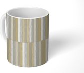 Mok - Koffiemok - Hout - Patronen - Planken - Hardhout - Mokken - 350 ML - Beker - Koffiemokken - Theemok