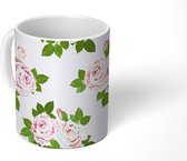Mok - Koffiemok - Rozen - Zomer - Bloemen - Design - Mokken - 350 ML - Beker - Koffiemokken - Theemok