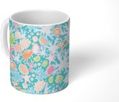 Mok - Koffiemok - Onderwater - Schelpen - Koraal - Zeester - Patronen - Mokken - 350 ML - Beker - Koffiemokken - Theemok