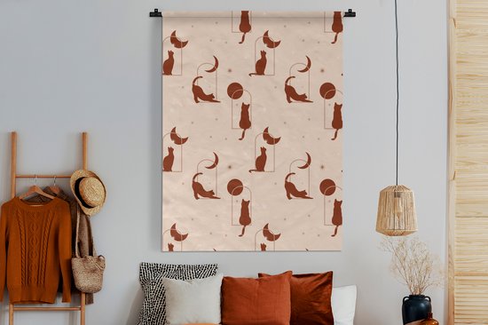 Tapisserie - Tapisserie - Chat - Etoiles - Motifs - 150x200 cm - Tapisserie