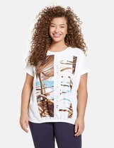 SAMOON Dames Blouseachtig shirt met fotoprint