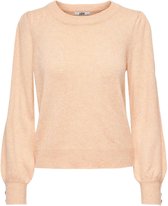 Jacqueline de Yong Trui Jdyrue L/s Button Cuff Pullover Knt 15247508 Coral Sands/melange Dames Maat - XS