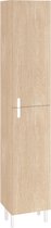 SENSEA - badkamermeubel - staande plank - 2 deuren - EASY - B.40 x H.184 x D.32 cm - hout - naturel eiken afwerking