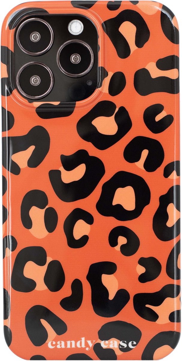 Candy Leopard Orange iPhone hoesje - iPhone 13 pro