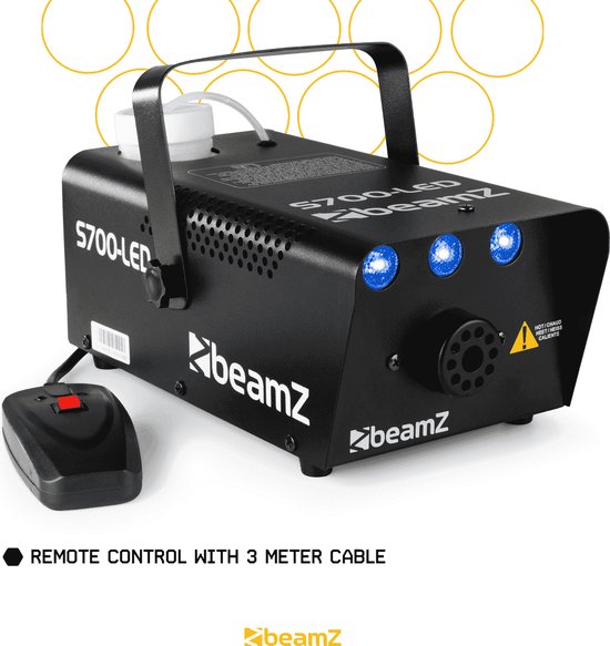 Rookmachine - BeamZ S700LED met ijs effect incl. reinigings- en rookvloeistof - BeamZ