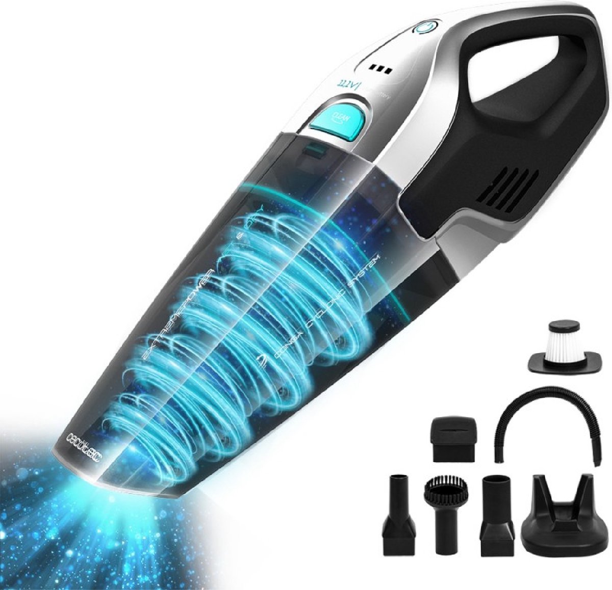 Cecotec Conga Immortal ExtremeSuction - Kruimelzuiger - Snoerloos - 11,1 V - 75W 500 ml