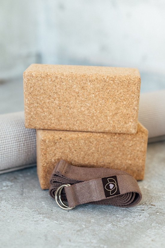Yoga riem / strap extra lang taupe - Lotus van Lotus — afbeelding 5