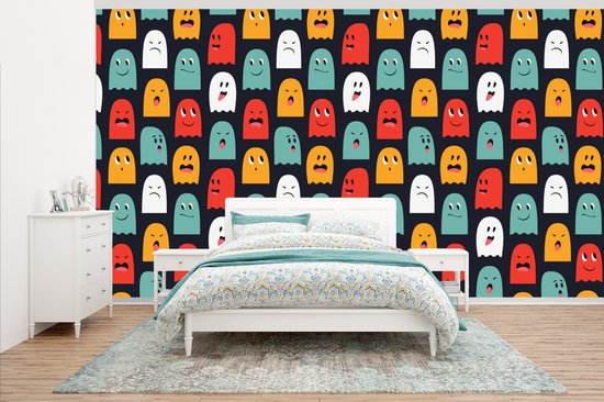 Papier peint - Motifs Papier peint photo - Pacman - Jeux - Fantôme - Largeur 465 cm x Hauteur 260 cm