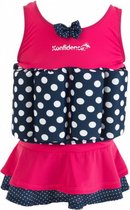 drijfpak Stip junior lycra roze/navy mt 1-2 jaar