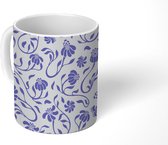 Mok - Koffiemok - Patroon - Bloem - Jaren 20 - Mokken - 350 ML - Beker - Koffiemokken - Theemok