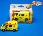 Diecast Pull Back Ambulance 8 cm