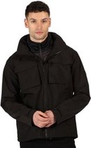 3-in-1 wandeljack Shrigley heren polyester zwart mt M