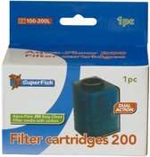 filtercassette Aqua-Flow 200 Easy Click 11 cm zwart