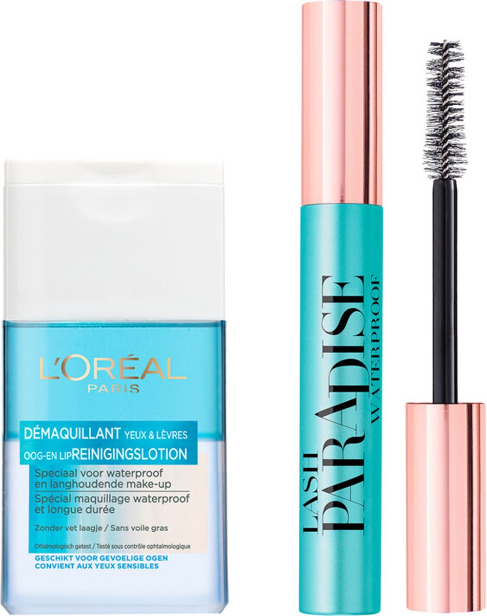 L'Oréal Paris Dermo Expertise Reinigingslotion & Lash Paradise Mascara Pakket