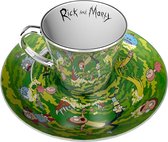 Rick & Morty - Portal - Mirror Mug & Plate Set