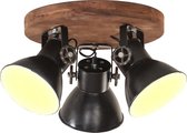 Plafondlamp industrieel 25 W E27 42x27 cm zwart