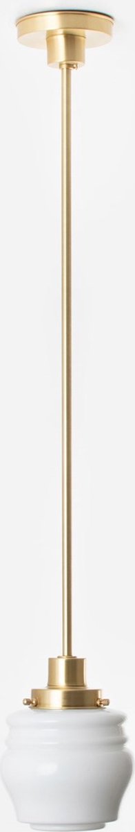 Hanglamp Bloemknop 20's Messing - Art Deco Trade