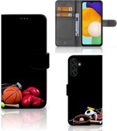 GSM Hoesje Geschikt voor Samsung Galaxy A13 5G | Geschikt voor Samsung Galaxy A04s Bookcover Ontwerpen Voetbal, Tennis, Boxing… Sports