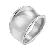 Twice As Nice Ring in edelstaal, zadel ring, 1,5 cm  56