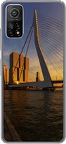 Geschikt voor Xiaomi Mi 10T 5G hoesje - Rotterdam - Zonsondergang - Erasmus - Siliconen Telefoonhoesje