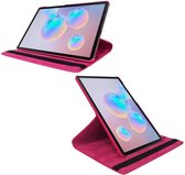 Samsung Tab S8 hoes Draaibare Book Case Cover Pink - Samsung Galaxy Tab S8 hoesje 2022 - Tab S7 hoes 11 inch Tablet Hoes