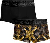 Muchachomalo-2-pack onderbroeken voor mannen-Elastisch Katoen-Boxershorts - Maat M