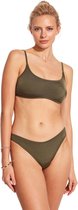 No Gossip Bandeau vaste push up bikiniset met schouderbanden KHAKI 42