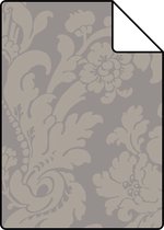 Proefstaal Origin Wallcoverings behang ornamenten taupe en glanzend brons - 346233 - 26,5 x 21 cm