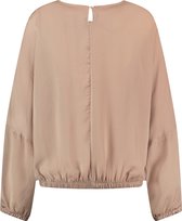 TAIFUN Dames Oversized blouse van gerecycled polyester Sand-34