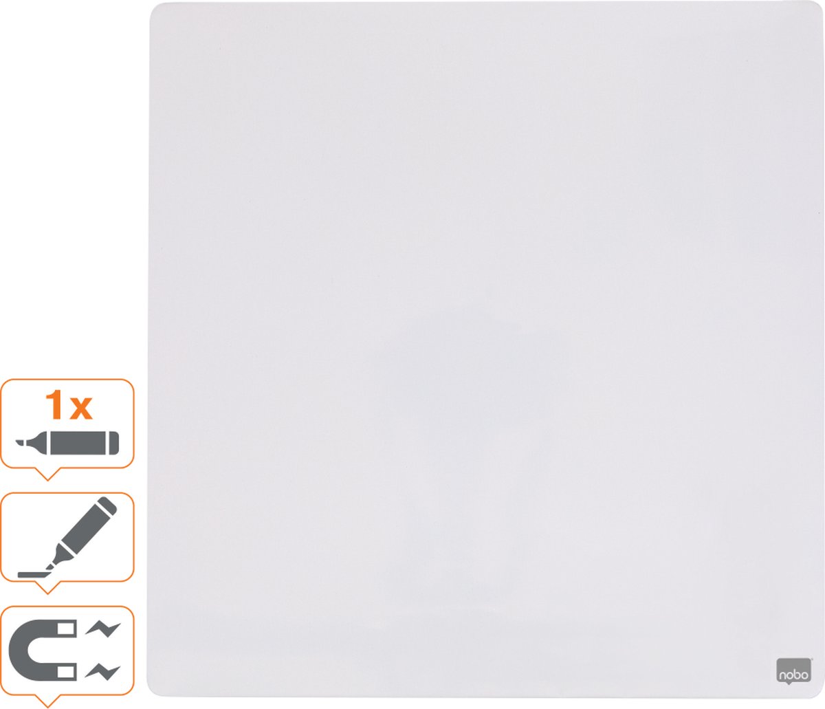 Nobo Droog Uitwisbaar Mini Magnetisch Whiteboard - Wit thumbnail 4