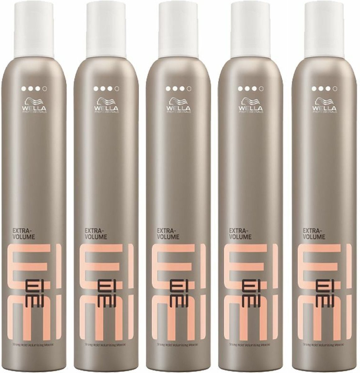 5x Wella EIMI Extra Volume Mousse 500ml