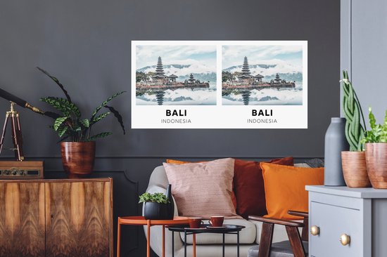 Stickers muraux - Bali - Indonésie - Nuages - 120x60 cm - Film adhésif