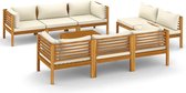 vidaXL-9-delige-Loungeset-met-crèmekleurige-kussens-massief-acaciahout