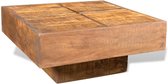 Vierkante salontafel van mango-hout in antieklook (Bruin)