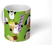 Mok - Koffiemok - Pinguïn - IJs - Design - Mokken - 350 ML - Beker - Koffiemokken - Theemok