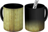 Magische Mok - Foto op Warmte Mokken - Hout - Planken - Patronen - Magic Mok - Beker - 350 ML - Uitdeelcadeautjes