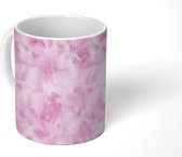Mok - Patroon - Waterverf - Roze - Mokken - 350 ML - Beker - Uitdeelcadeautjes