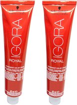 Schwarzkopf Igora Royal Permanente Haarkleuring 0-33 Anti Rood Multipack 2x60ml