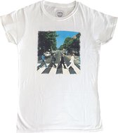 The Beatles Dames Tshirt -S- Abbey Road Wit