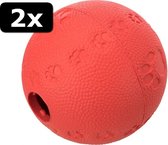 2x # SNACKBAL NATUURRUBBER ASS 6CM