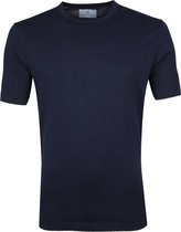 Suitable - Prestige T-shirt Knitted Navy - Heren - Maat XL - Modern-fit