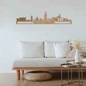 Skyline Valkenswaard Eikenhout 165 Cm Wanddecoratie Voor Aan De Muur Met Tekst City Shapes