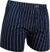 Gino Santi Klassieke navy streep blauwe boxershort 100% katoen Maat S