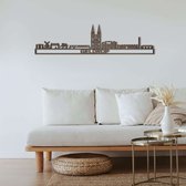 Skyline Geldrop Zwart Mdf 90 Cm Wanddecoratie Voor Aan De Muur Met Tekst City Shapes