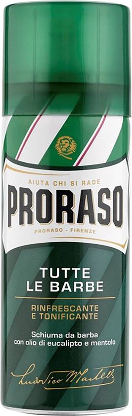Proraso Scheerschuim Reisflacon Eucalyptus/Menthol