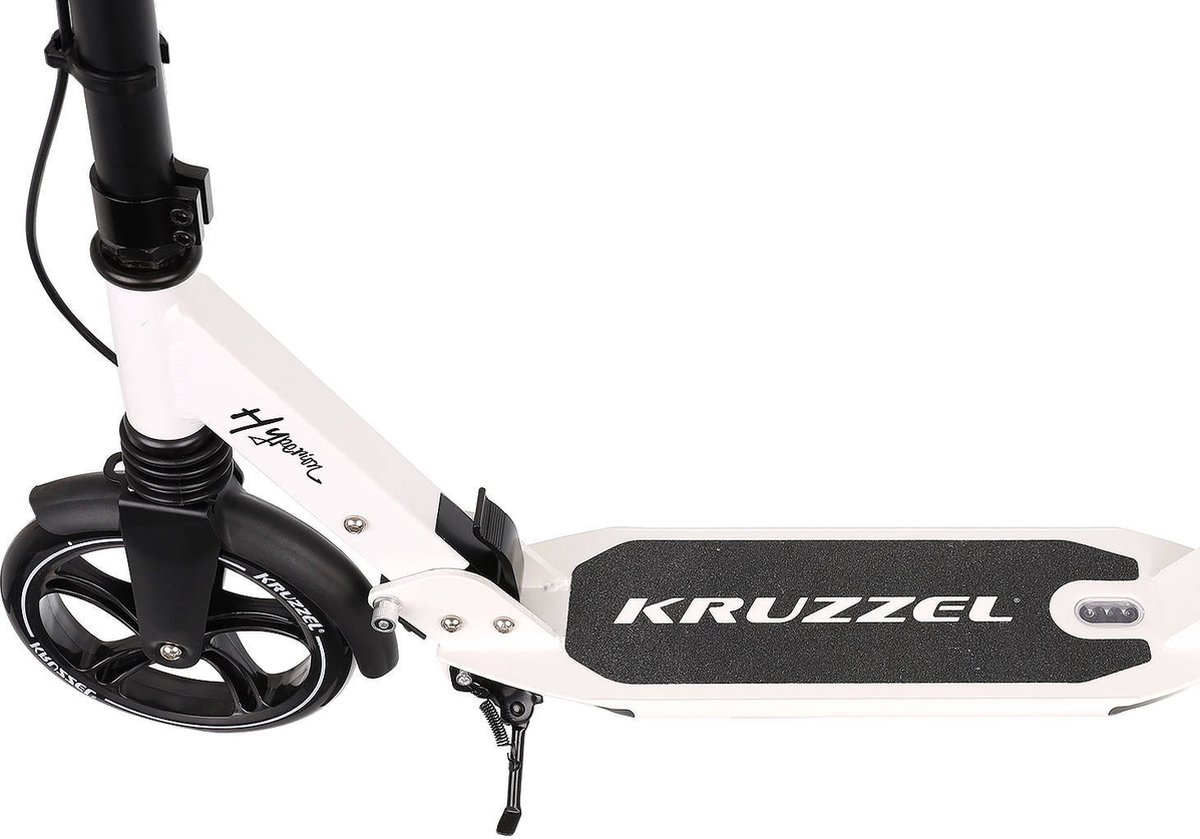 Kruzzel Hyperion City Scooter - Step voor volwassenen - Opvouwbaar - Vering - Schijf rem - 100kg - Autoped - Grote wielen - Wit — afbeelding 6